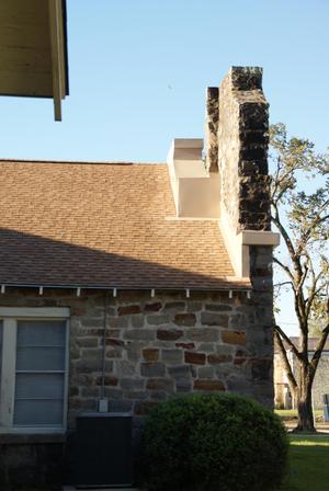 [Side View of Stone Building]