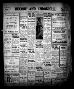 Record and Chronicle. (Denton, Tex.), Vol. 13, No. 264, Ed. 1 Tuesday, June 17, 1913