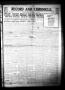 Newspaper: Record and Chronicle. (Denton, Tex.), Vol. 32, No. 19, Ed. 1 Thursday…
