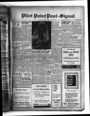 Primary view of object titled 'Pilot Point Post-Signal (Pilot Point, Tex.), Vol. 73, No. 22, Ed. 1 Thursday, January 25, 1951'.