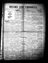 Thumbnail image of item number 1 in: 'Record and Chronicle. (Denton, Tex.), Vol. 30, No. 9, Ed. 1 Thursday, October 5, 1911'.