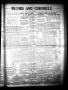 Thumbnail image of item number 1 in: 'Record and Chronicle. (Denton, Tex.), Vol. 29, No. 51, Ed. 1 Thursday, July 27, 1911'.