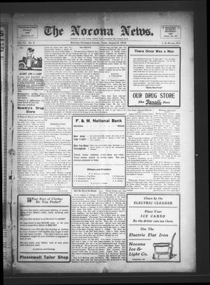 Primary view of object titled 'The Nocona News. (Nocona, Tex.), Vol. 11, No. 9, Ed. 1 Friday, August 6, 1915'.