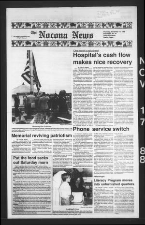 Primary view of object titled 'The Nocona News (Nocona, Tex.), Vol. 83, No. 24, Ed. 1 Thursday, November 17, 1988'.
