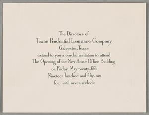[Invitation from Texas Prudential Insurance Company]