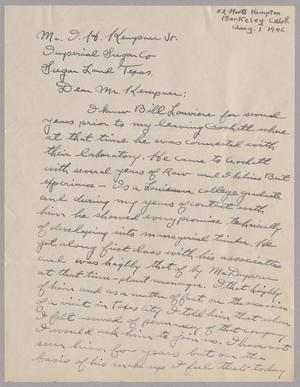 Primary view of object titled '[Letter from Paul B. Caster to I. H. Kempner, Jr., August 1, 1946]'.