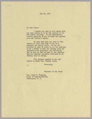 [Letter from I. H. Kempner to Clark W. Thompson, May 29, 1956]