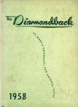 Diamondback, Yearbook of St. Mary's University, 1958