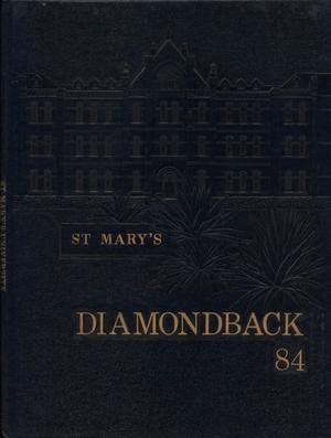 Primary view of object titled 'Diamondback, Yearbook of St. Mary's University, 1984'.