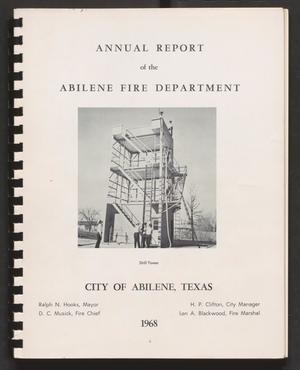 Primary view of object titled 'Abilene Fire Department Annual Report: 1968'.