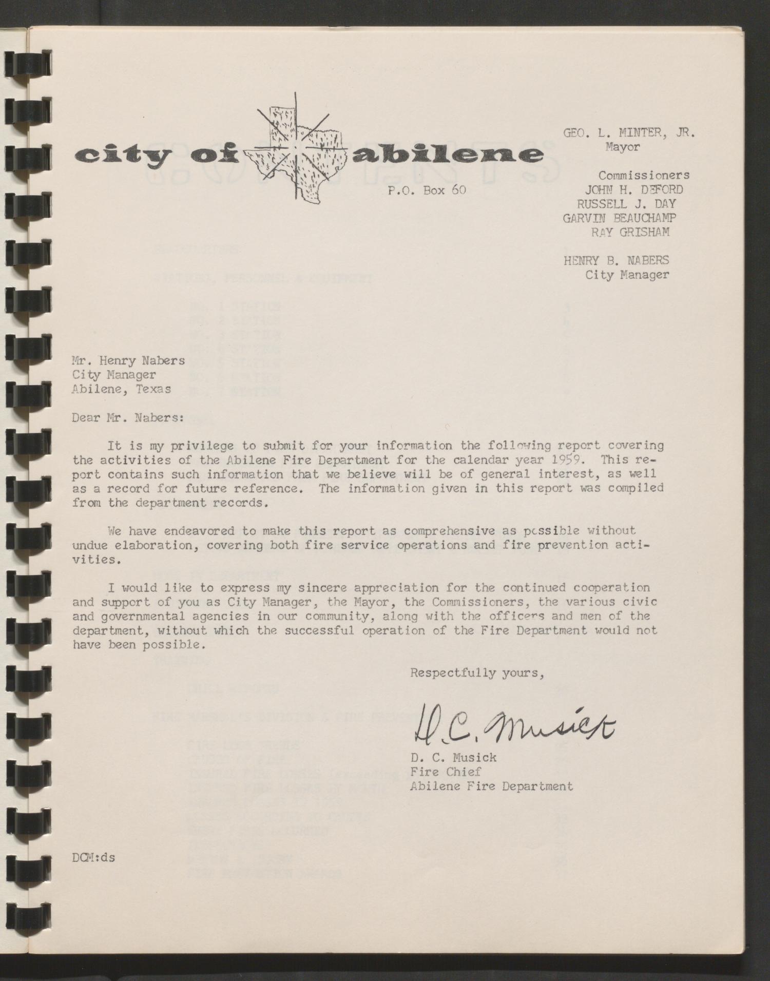 Abilene Fire Department Annual Report: 1959
                                                
                                                    None
                                                