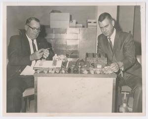 [Abilene Police Sergeant J. V. Trammell and Captain George Sutton Inventorying Narcotics Evidence]