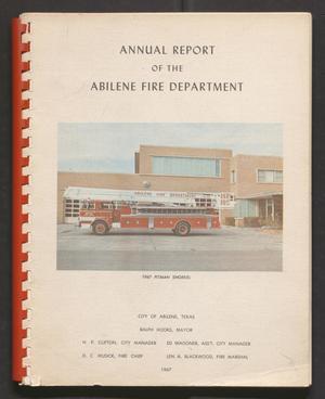 Primary view of object titled 'Abilene Fire Department Annual Report: 1967'.