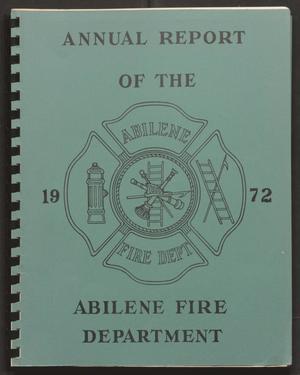 Primary view of object titled 'Abilene Fire Department Annual Report: 1972'.