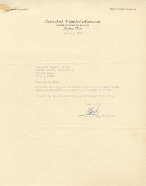 [Letter from D. L. Boyd to Truett Latimer, March 4, 1955]