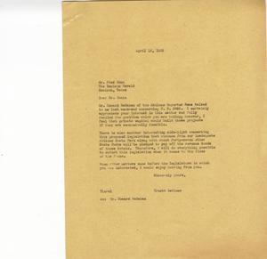 [Letter from Truett Latimer to Fred Conn, April 12, 1955]