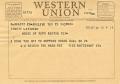 Letter: [Telegram from J. A. Becker, March 25, 1955]
