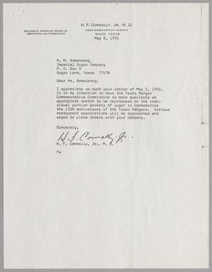 [Letter from H. F. Connally to R. M. Armstrong, May 8, 1972]