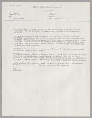 Primary view of object titled '[Letter from E. E. E. to L. M. C., August 30, 1971]'.