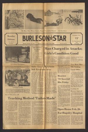 Primary view of object titled 'Burleson Star (Burleson, Tex.), Vol. 13, No. 34, Ed. 1 Monday, February 20, 1978'.
