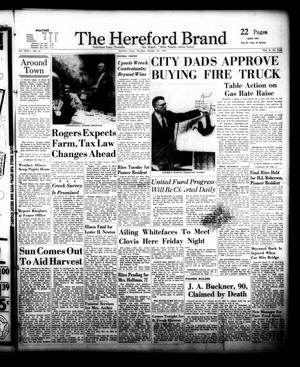 The Hereford Brand (Hereford, Tex.), Vol. 56, No. 43, Ed. 1 Thursday, October 24, 1957