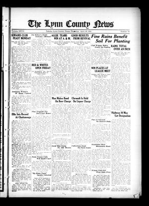 Primary view of object titled 'The Lynn County News (Tahoka, Tex.), Vol. 27, No. 36, Ed. 1 Thursday, April 30, 1931'.