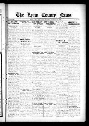 Primary view of object titled 'The Lynn County News (Tahoka, Tex.), Vol. 26, No. 12, Ed. 1 Thursday, November 14, 1929'.