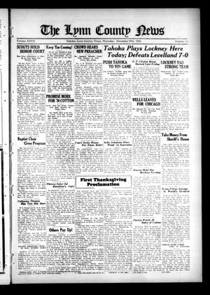 The Lynn County News (Tahoka, Tex.), Vol. 27, No. 14, Ed. 1 Thursday, November 27, 1930