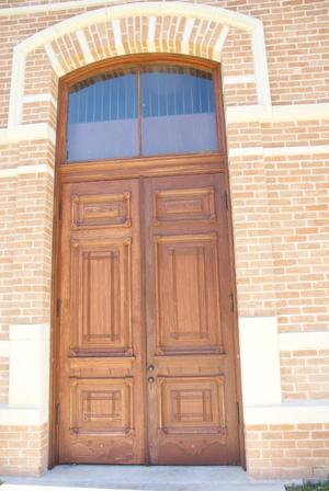 [Wooden Courthouse Doors]