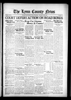 The Lynn County News (Tahoka, Tex.), Vol. 27, No. 17, Ed. 1 Thursday, December 18, 1930