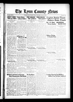 The Lynn County News (Tahoka, Tex.), Vol. 27, No. 49, Ed. 1 Thursday, July 30, 1931