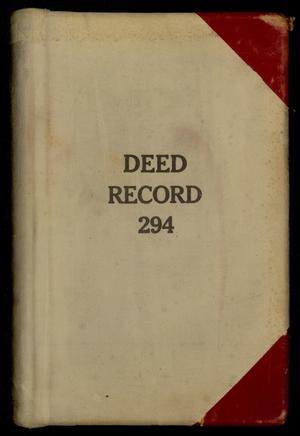 Travis County Deed Records: Deed Record 294