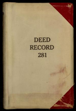 Primary view of object titled 'Travis County Deed Records: Deed Record 281'.