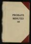 Thumbnail image of item number 1 in: 'Travis County Probate Records: Probate Minutes 46'.