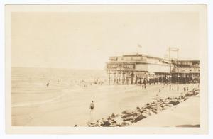 Primary view of object titled '[Photograph of Galveston Beach]'.