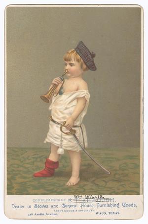 Primary view of object titled '[Young Boy With Trumpet]'.