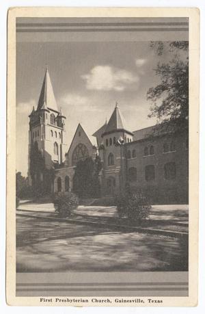 Primary view of object titled '[First Presbyterian Church in Gainesville, Texas]'.