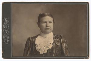[Unknown Woman Wearing Pinstripe Clothing With Lace Collar]