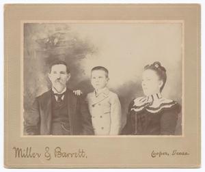 Primary view of object titled '[Unknown Man and Woman With One Young Boy]'.