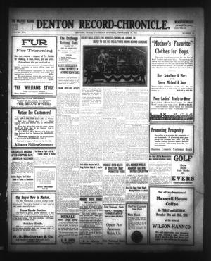 Denton Record-Chronicle. (Denton, Tex.), Vol. 16, No. 82, Ed. 1 Thursday, November 18, 1915