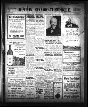 Denton Record-Chronicle. (Denton, Tex.), Vol. 16, No. 17, Ed. 1 Friday, September 3, 1915