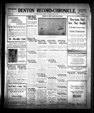 Denton Record-Chronicle. (Denton, Tex.), Vol. 15, No. 270, Ed. 1 Friday, June 25, 1915