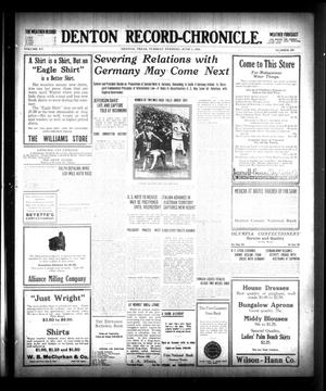 Denton Record-Chronicle. (Denton, Tex.), Vol. 15, No. 249, Ed. 1 Tuesday, June 1, 1915