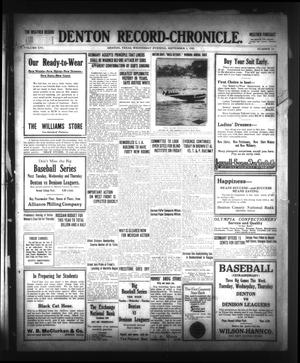 Denton Record-Chronicle. (Denton, Tex.), Vol. 16, No. 15, Ed. 1 Wednesday, September 1, 1915