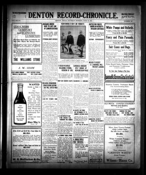 Denton Record-Chronicle. (Denton, Tex.), Vol. 15, No. 265, Ed. 1 Saturday, June 19, 1915