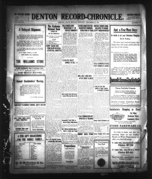 Primary view of object titled 'Denton Record-Chronicle. (Denton, Tex.), Vol. 16, No. 109, Ed. 1 Monday, December 20, 1915'.