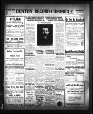 Denton Record-Chronicle. (Denton, Tex.), Vol. 16, No. 74, Ed. 1 Tuesday, November 9, 1915
