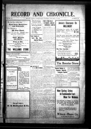 Record and Chronicle. (Denton, Tex.), Vol. 15, No. 130, Ed. 1 Wednesday, January 13, 1915