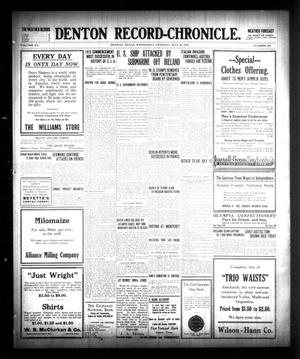 Denton Record-Chronicle. (Denton, Tex.), Vol. 15, No. 244, Ed. 1 Wednesday, May 26, 1915