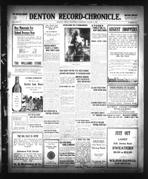Denton Record-Chronicle. (Denton, Tex.), Vol. 15, No. 304, Ed. 1 Wednesday, August 4, 1915